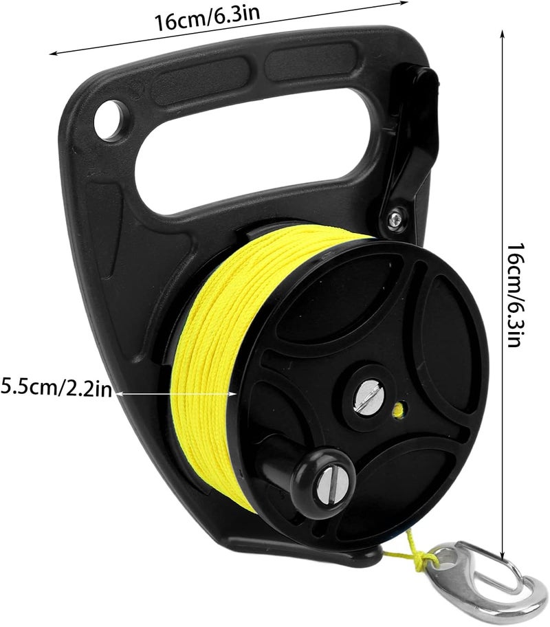 plplaaoo Speargun Reel Spear Gun for Spearfishing with Reel, Diving Reels Anchor Rope Spool Finger Reel Multi Purpose with Clip 83m Wire,Paracord Winder for Cave Exile Diving, Diving Reel Dive Ree - Image 4